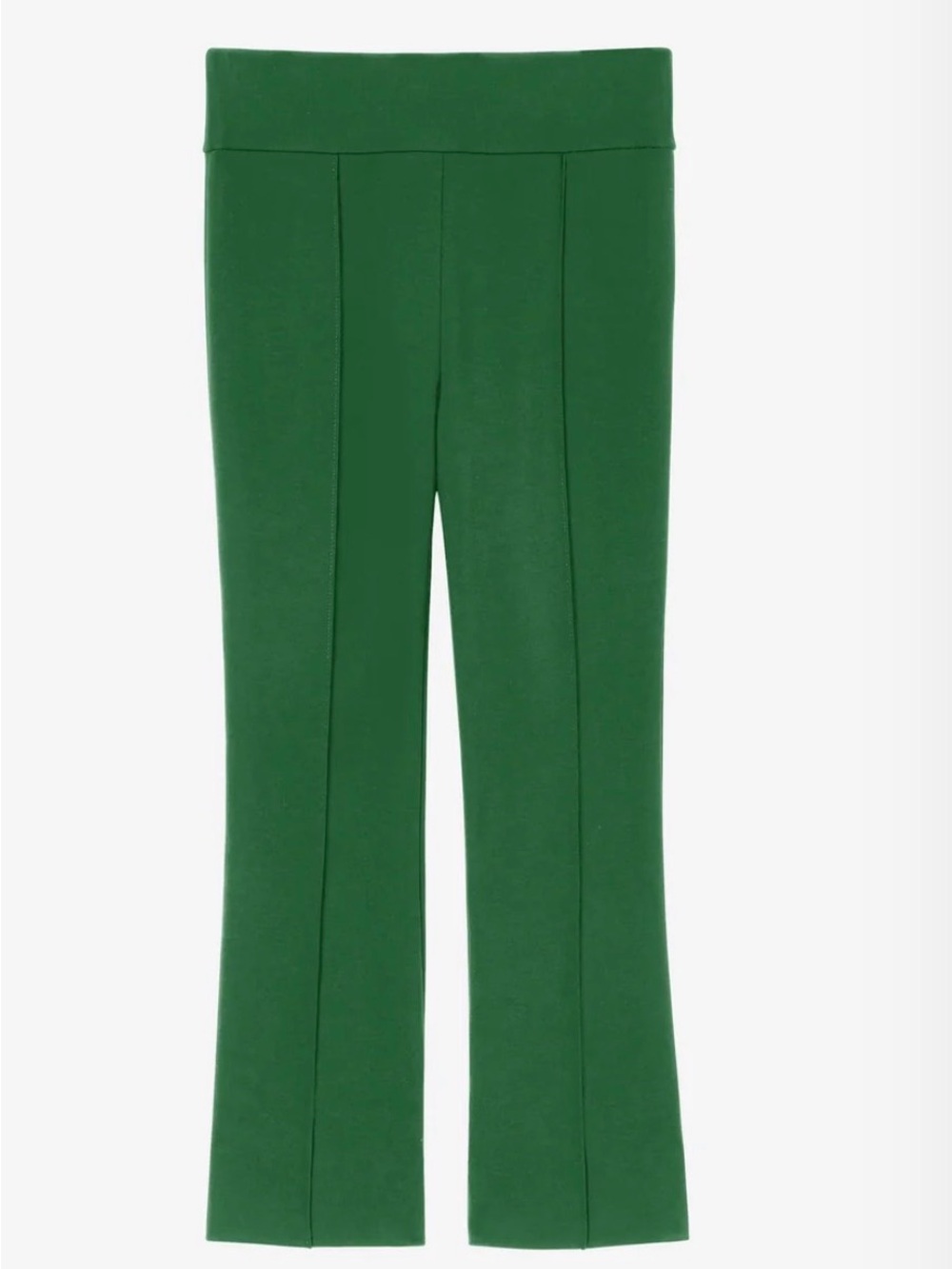 MM.LaFleur Allyn Emerald Green Ponte Kick-Flare Pants